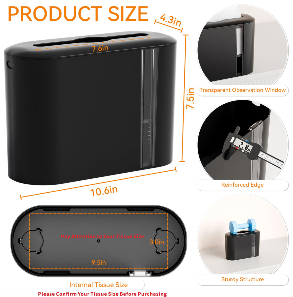 Yieach Touchless Paper Towel Dispenser for Countertop,Home,Bathroom and Kitchen,Black Commercial Multifold Paper Towel Dispenser for Z-fold,Folded,Trifold,Napkin,C fold,Tri Fold Hand Towels Holder