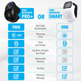 FORTHiQ Knee Massager Pro+ with Heat, Red Light and Vibration, 6-in-1, Dual-Wavelength - Cordless, Portable, Adjustable Straps, Easy to Use, Saves Your Settings, FSA or HSA Eligible