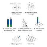 Grout Pen White Tile Grout Paint: Waterproof Grout Paint Pen, Whitener and Grout Sealer Marker for Cleaner Looking Grout Lines - White, Narrow 5mm Tip (7mL) - 3 Pack