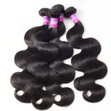 12A Human Hair Bundles 400g Body Wave Bundles Human Hair Extensions 12 14 16 18 Inch Brazilian Virgin Body Wave 4 Pieces Deals Unprocessed Brazilian Quick Weave Extensions Natural Black