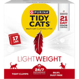 Purina Tidy Cats Lightweight Clumping Multi-Cat Litter, 17 lb Box