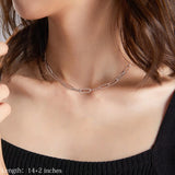 Yoosteel Gifts for Women Initial Necklace, Letter M Paperclip Necklace