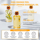 HIQILI 16 Fl Oz Orange Essential Oil, Pure and Natural for Diffuser, Skin - 500ML