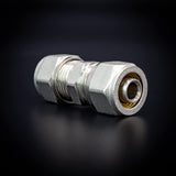 Kudos-Trading - Repair Coupling for Water Underfloor Heating Pipe 12mm Pipe Fixing Connector Repairing Pert-Al Pert and Pex 12mm x 1.6mm to 12mm x 1.6mm