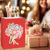 BagDream Red Gift Bags 10x5x13 Inch 100Pcs Large Kraft Paper Bags Bulk for Christmas, Wedding, Party Favors, Business, Retail, Grocery Paper Sacks with Handles