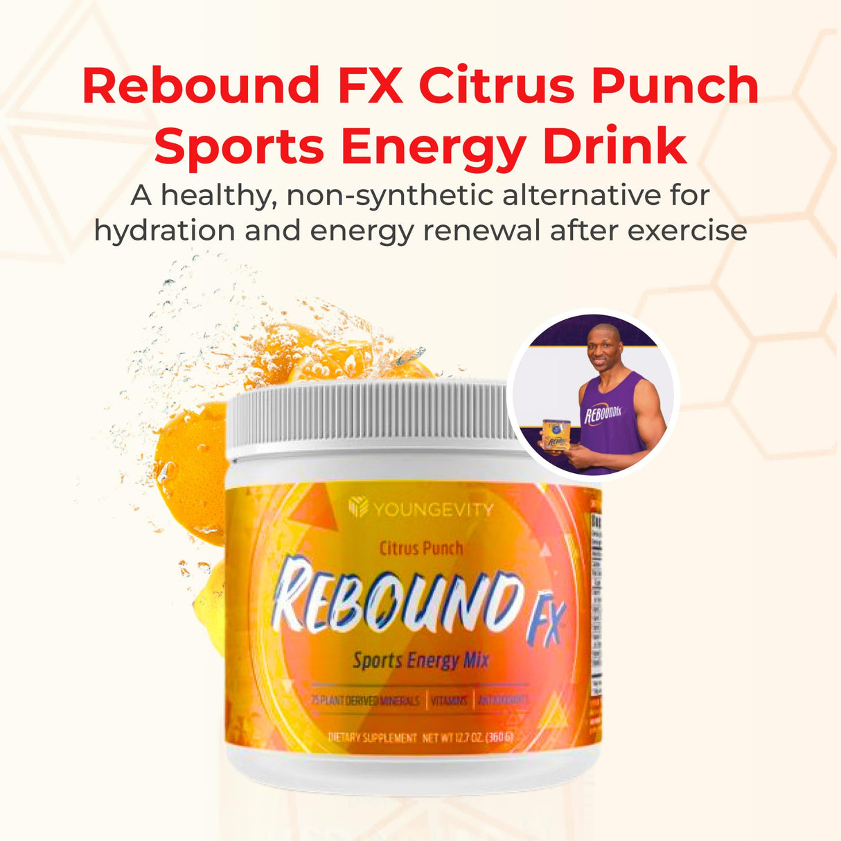 Youngevity Rebound FX Citrus Powder 360g Package May Vary