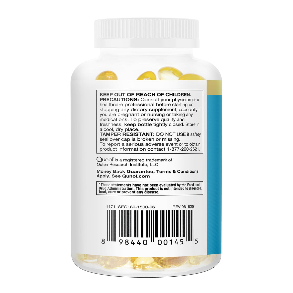 Qunol Ultra Omega-3 Fish Oil Mini Softgels, 1000mg EPA + DHA, 180ct