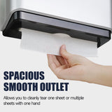 AIKE Wall Mount Paper Towel Dispenser, Fit Multifold Paper Towel Folded Size 10"x3.1" or Smaller, 200 Sheets Capacity Silver Finish