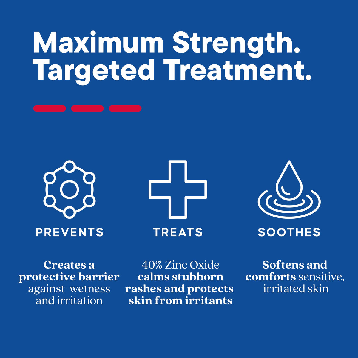 Triple Paste 3X Max Strength Diaper Rash Ointment, 40% Zinc Oxide, 6 oz