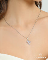 Wedding Anniversary Jewelry Gift for Wife from Husband, Wife Birthday Gift Idea, 1 Carat Moissanite Diamond Pendant Necklace in 925 Sterling Silver with 2 Chains, Romantic and Elegant Present for Her
