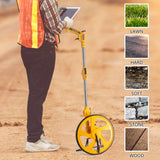 Zozen Professional Measure Wheel, with Brake & Handle Reset - Advanced Collapsible/Mechanical, Distance Measuring Wheel in Feet [Up To 10,000Ft], with Cloth Carrying Bag.