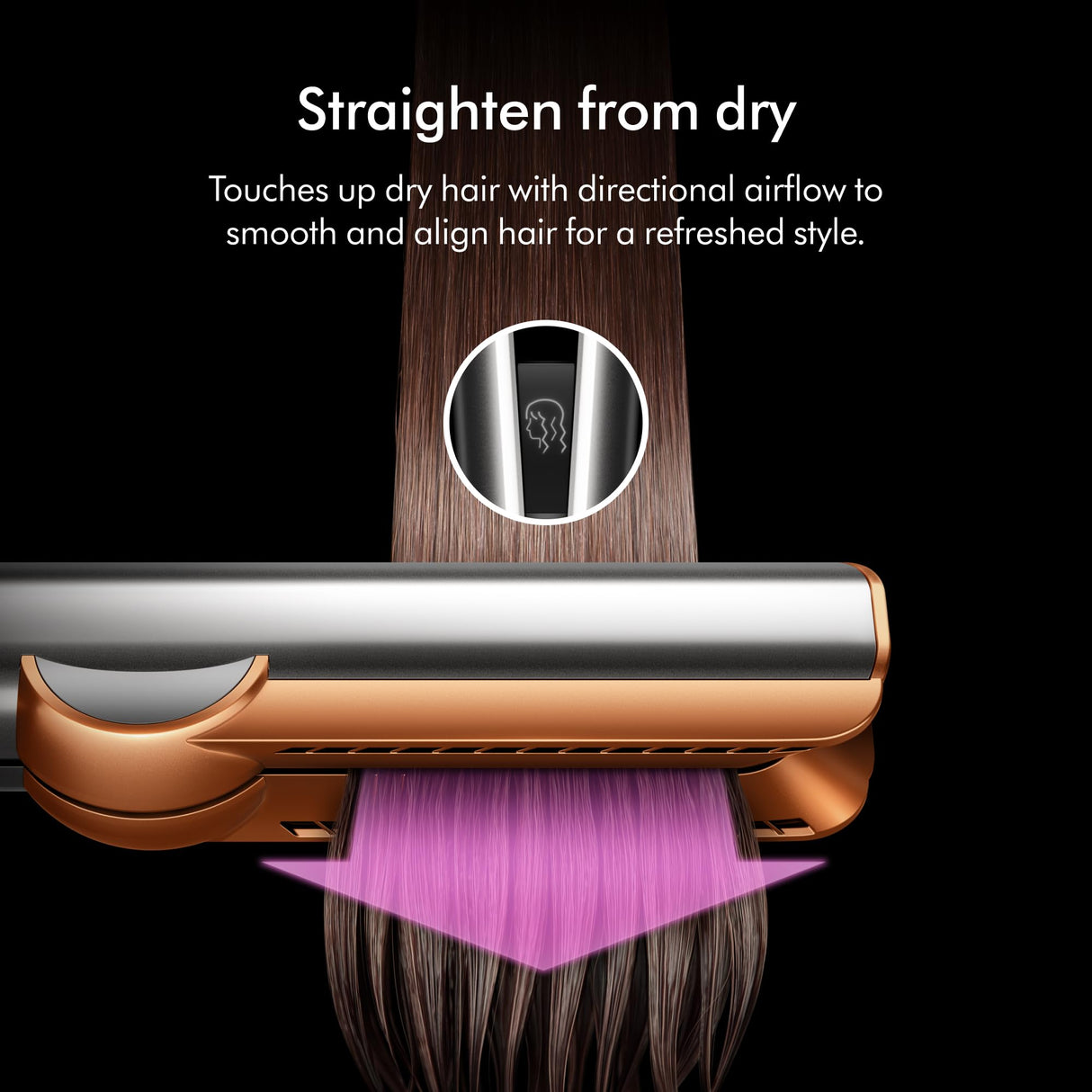 Dyson Airstrait™ Straightener in Ceramic Pink and Rose Gold