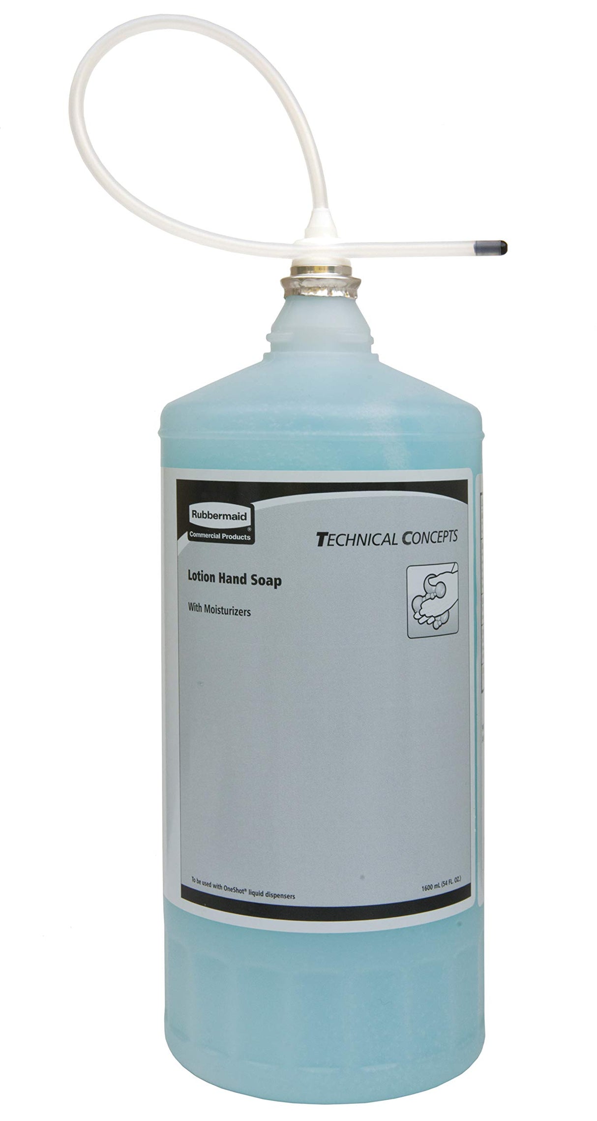 Rubbermaid Commercial Products OneShot Moisturizing Lotion Hand Soap Refill, 800mL, Compatible with RCP's Touchless OneShot Lotion Dispensers, for Restrooms in Offices/Hotels/Restaurants