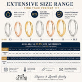Gemini Free Engrave His and Her Groom Bride 18K Yellow Gold P Matching Anniversary Wedding Couple Ring Valentine Day Gift