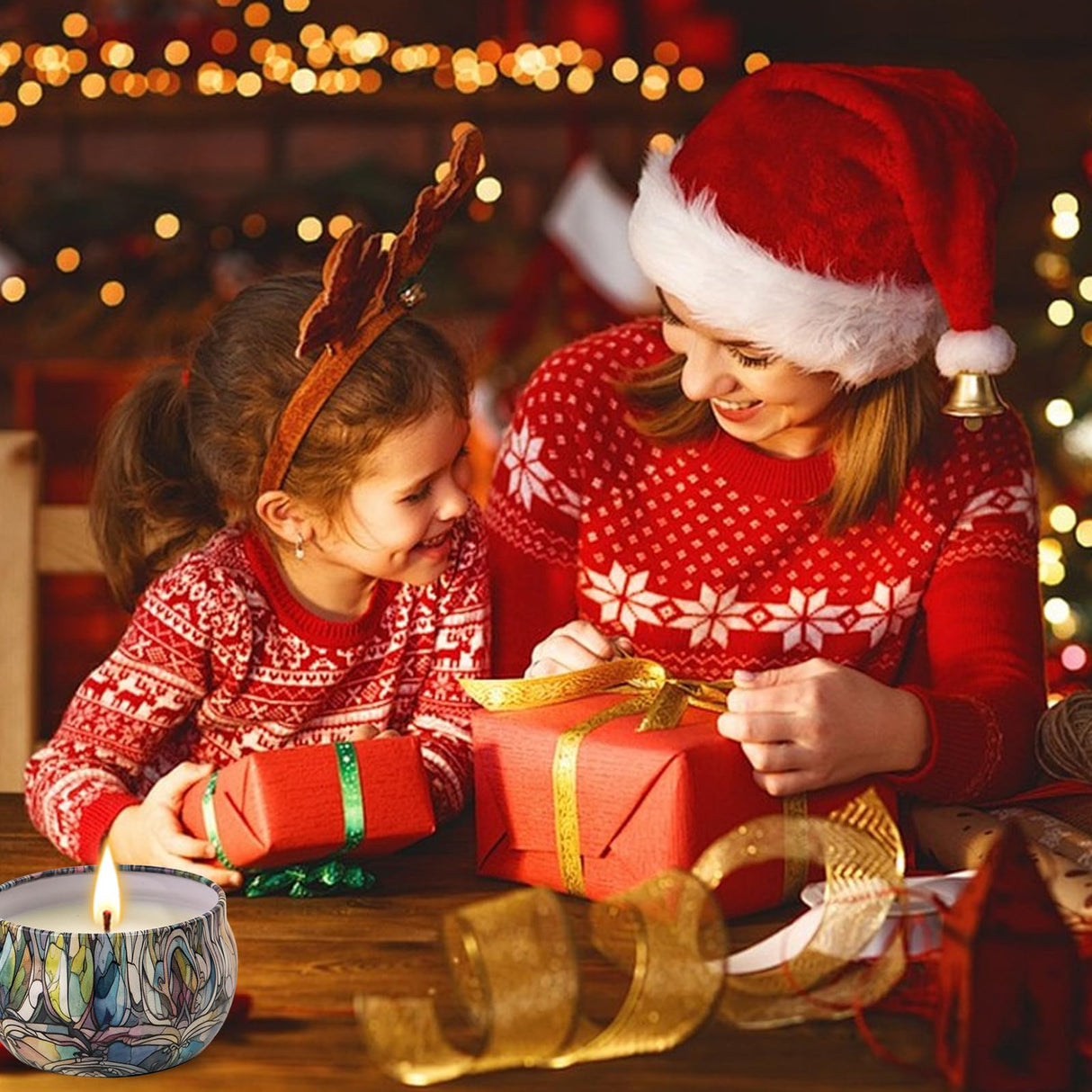 Christmas Candle Gifts Set,12 Pack Scented Candles for Women,300 Hour Long Lasting Natural Soy Wax Aromatherapy Candle, Christmas Gifts for Women