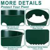 GJQ 6PCS 12 Inches Plant Rings for Outdoor Plants, Plant Rings, Planting Ring, Planting Grow Rings to Separate Rock and Pest for Deep Watering Veggies Herbs and Flowers
