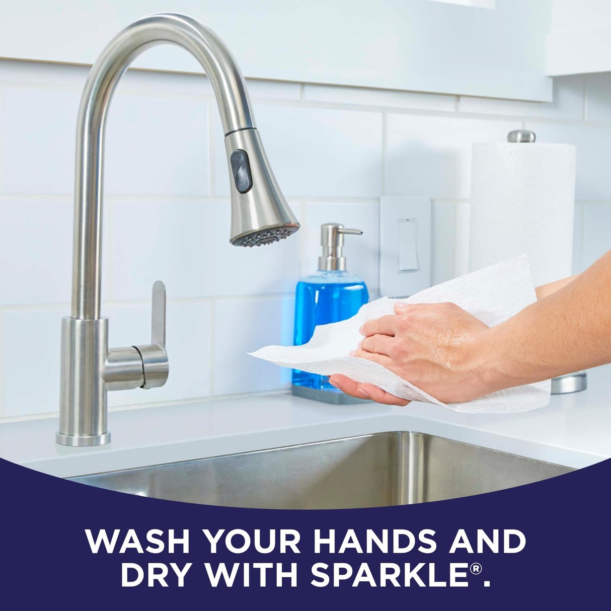 Sparkle Pick-A-Size Paper Towels, 24 Double Rolls = 48 Regular Rolls, Everyday Value Paper Towel with Full and Half Sheets