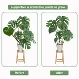 12 Pack Plant Support Stake, 16 Inch Peony Cages and Supports for Outdoor Plants, with 15 Pcs Plant Labels, 20 Pcs Plant Clips, 7ft Plant Ties