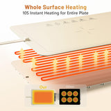 Food Warming Mat, Full Surface Heating Silicone Electric Warming Tray with 3 Level Temperature Settings, Auto Shut-Off, Foldable Roll Up Food Warmer for Parties Buffets, Gatherings