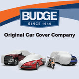 Budge Lite Car Cover, Indoor Protection, Breathable Dustproof Cover, Fits Full-Size Sedans up to 228 Inches, Gray, Size 4