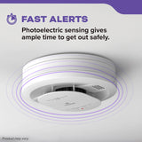 Kidde Smoke and Carbon Monoxide Detector, AA Battery Powered with LED Status Lights, 85 dB Alarm, 5 inches