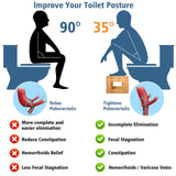 KingPavonini Bamboo Toilet Stool Squat 7in & 9in Adjustable Heights, Foldable Potty Stool for Adults with Non-Slip Layer to Improve Bathroom Posture and Comfort, 400 lbs Capacity