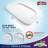 VanDuck 100% Cotton Pad Terry Cloth Mop Refills 15x8 inches, 2 Pack (Mop is Not Included)