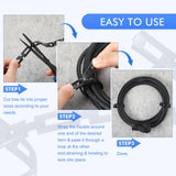 Wesiti 200 ft Plastic Chain Lock Tree Tie 1/2 Inch Wide Adjustable Tree Support Straps Plant String Swing Strap Flexible Reusable Ties for Staking for Garden Accessories