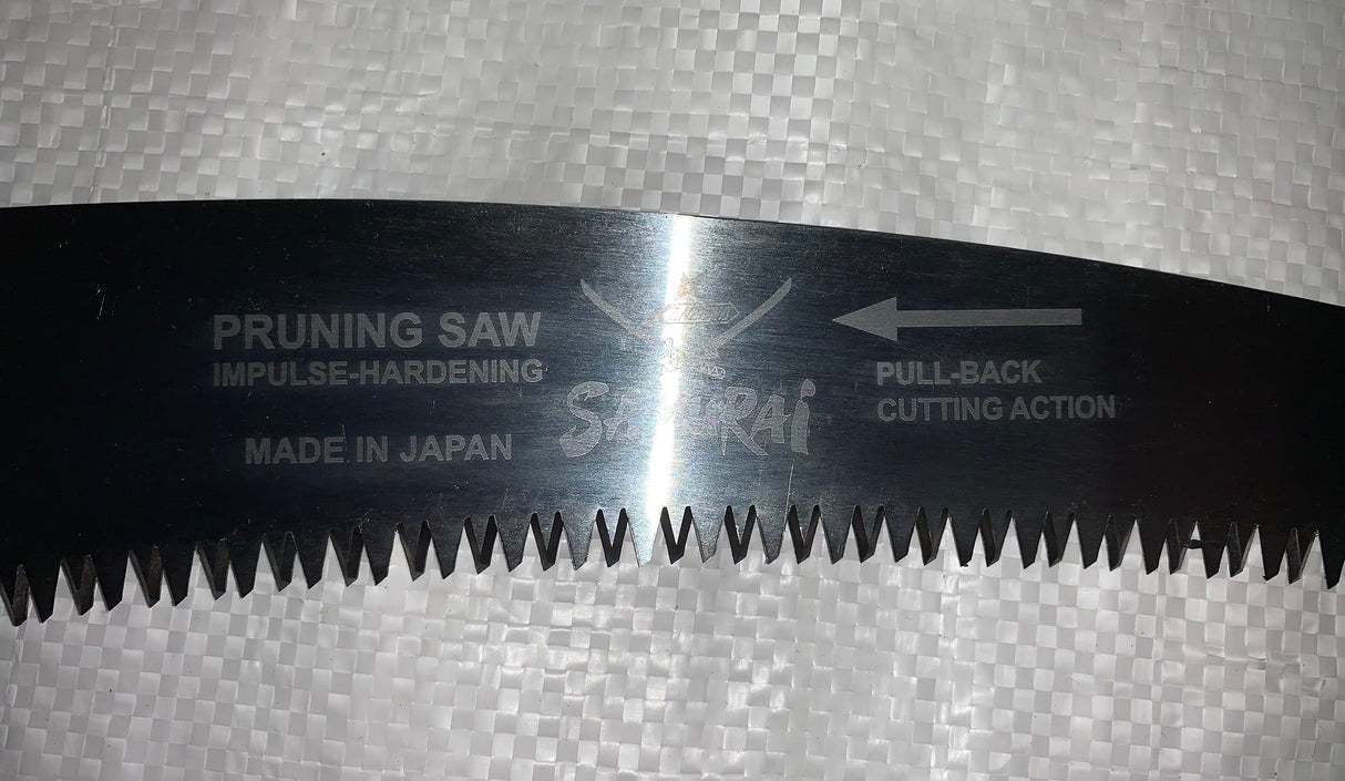 Kanzawa Samurai Ichigeki Pruning Saw 330mm C-330-LH with Ergo Grip (Orange) w/sheath Made in Japan