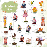 24 Days Magic Fairy Garden Accessories Advent Calendar, Waterproof Fade Resistant DIY Miniature Garden Decor Holiday Birthday Countdown Surprise Gift for Kids Fairy Lovers