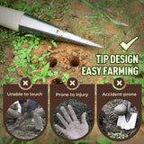 Plant Hole Digger for Planting, 2026 Hand Dibbler Seed Planter Tool, Bulb Planter Tool, Seeds Transplanting Plants Planting Bulbs, Garden Seed Dispenser for all vegetable fruit flower seeds (1pc)