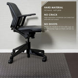 Azadx Heavy Duty Office Chair Mat for Carpet 32" x 48" Hard Material Chair Mat for Carpeted Floor Slip Resistant Carpet Protector for Home Office Easy Glide Desk Floor Mat for Office Chair on Carpets