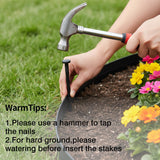 Garden Edging, 50FT x 2" Flexible Plastic Landscape Border with 48 Stakes