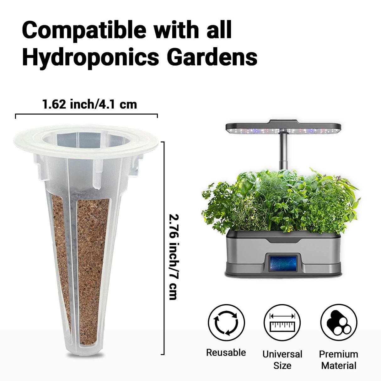 Flower Seed Pods for All Hydroponics Growing System, 8 Pods with 600+ Seeds of Marigold, Zinnia, Cosmos, Dwarf Sunflower, Morning Glory and Daisy