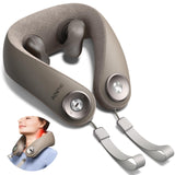 RENPHO Neck Massager with Heat [2025 Upgraded], 6D Cordless Neck Massager for Pain Relief Deep Tissue, Deep Kneading Shoulder Massage, Mothers Day Gifts for Women Men Mom Dad, Khaki