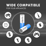 Voniko - Premium Grade AA Batteries - (200 Pack) - Alkaline Double A Battery - Ultra Long-Lasting, Leakproof 1.5v Batteries - 10-Year Shelf Life