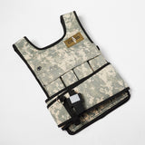 Cross101 Adjustable Weighted Vest Camouflage Workout Weight Vest Training Fitness, 20 lb.