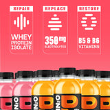 Protein2o Hydration Drink - 2-in-1 Liquid Clear Whey Protein Isolate and Electrolyte Drink - 20g Protein, Vitamins B5, B6 - Post-Workout Recovery - 16.9 Fl Oz - 12 Count Variety Pack