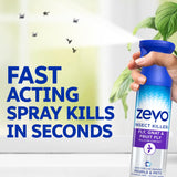 Zevo Flying Insect Bug Aerosol Spray, Kills Flies & Fruit Flies, 3 Bottles