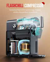 Slushie Machine No Ice Needed 88oz, Slushy Machine for Home with LED Display and 5 Preset Modes, Auto-Clean, Frozen Drink Maker Perfect for Margarita,Frappés, Cocktail Smoothie, Milkshake and More