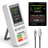 AEGTEST HOUND-1011S Portable Radon Detector, High-Accuracy Sensor for Home, Lightweight, Audible & Visual Alarms, Long-Term Monitoring, Easy-to-Use Radon Tester in pCi/L or Bq/m³ for Basement