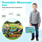 Kiddiworld Dinosaur Toys for 3 4 5 Year Old Boys Gifts, Dinosaurs Toys for Kids 3-5-7, Dino Figures Activity Play Mat Christmas Birthday Gifts for Girls Toddler Toy Age 2-4