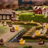 Memorywuu 72 Pcs Mini Horse Duck Bulk Tiny Bucking Bronco Duck Figurine Resin Pool Float Bath Decor Gift for Horse Racing Festival Basket Stuffers Table Party Decorations