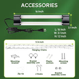 Hlite 16inch LED Grow Lights - Linkable Grow Lights for Indoor Plants