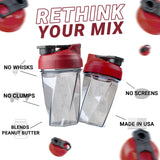 HELIMIX 1.5 Vortex Blender Shaker Bottle Holds Upto 20oz | No Blending Ball or Whisk | USA Made | Portable Pre Workout Whey Protein Drink Shaker Cup | Mixes Cocktails Smoothies Shakes | Top Rack Safe