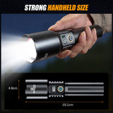 Esgofo Rechargeable Flashlights High Lumens 90,000 Long Range 3280FT, Super Bright Handheld Strong LED Flashlight Long Lasting 15H, Powerful Flash Light USB C, Zoomable 5 Modes, for Camping Hiking