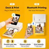 KODAK Dock Plus 4x6 Photo Printer, Smartphone Docking, 4PASS, 50 Sheets