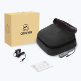 COMFIER Foot Warmer Massager,Gifts for Women,Men,Shiatsu Foot Massager with Heat, Electric Heating Pad for Back Feet,Back Massager for Pain Relief(Black)