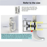 House Guard Sliding Patio Door Handle Set, Mortise Lock, 3-15/16", White