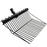 Cididu Pitch Manure Fork Head, Metal Pitch Fork for Garden, Durable Digging Fork Rake Head Replacement with Angled Tines, Stable Pitchforks Scoop for Mulch Horse Stall Picking up Hay Animal